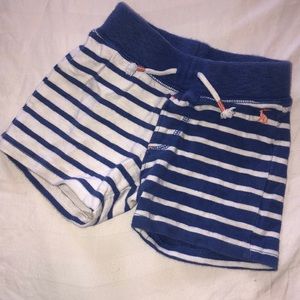 Joules shorts blue and white stripes